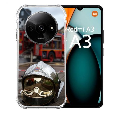 Coque Renforcée Pour Xiaomi Redmi A3 Pompier Casque Camion
