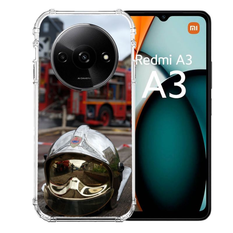 Coque Renforcée Pour Xiaomi Redmi A3 Pompier Casque Camion