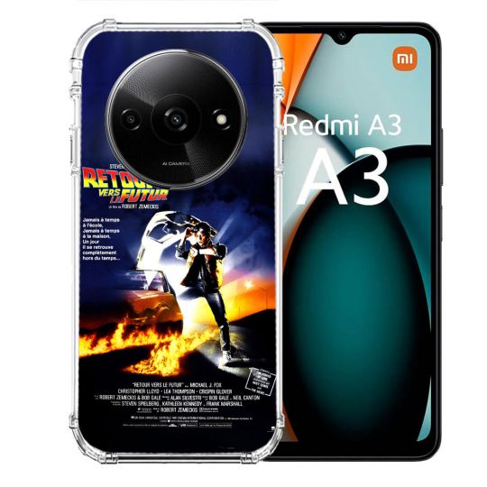 Coque Renforcée Pour Xiaomi Redmi A3 Retour Vers Le Futur Affiche