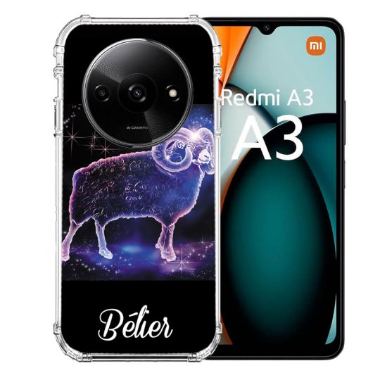 Coque Renforcée Pour Xiaomi Redmi A3 Signe Zodiaque 2 Bélier