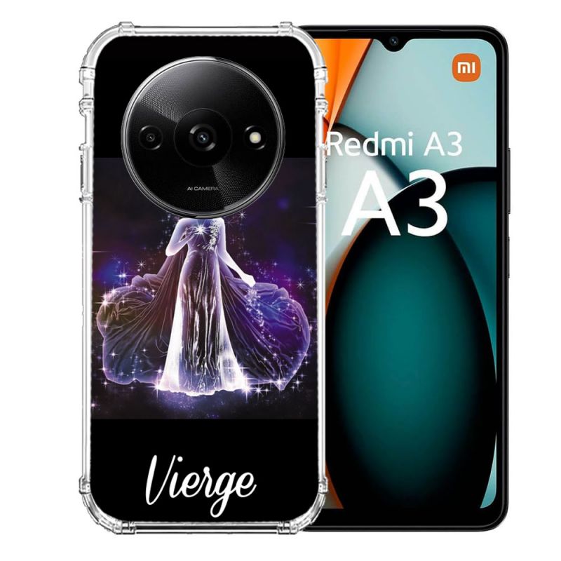 Coque Renforcée Pour Xiaomi Redmi A3 Signe Zodiaque 2 Vierge