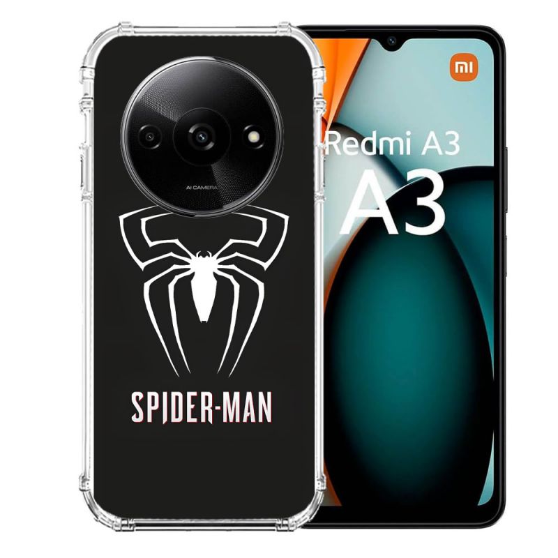 Coque Renforcée Pour Xiaomi Redmi A3 Spiderman Logo