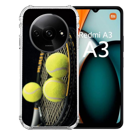 Coque Renforcée Pour Xiaomi Redmi A3 Sport Tennis Balls