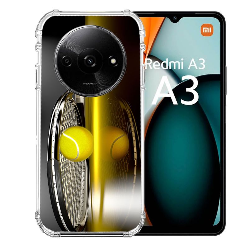 Coque Renforcée Pour Xiaomi Redmi A3 Sport Tennis Reflet