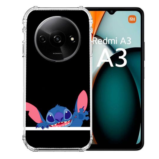 Coque Renforcée Pour Xiaomi Redmi A3 Stitch Noir