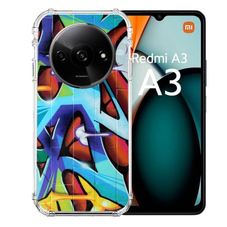 Coque Renforcée Pour Xiaomi Redmi A3 Street Art Graf Color