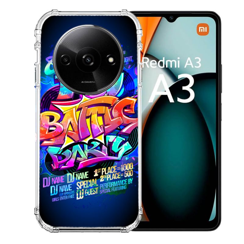 Coque Renforcée Pour Xiaomi Redmi A3 Street Art Rap