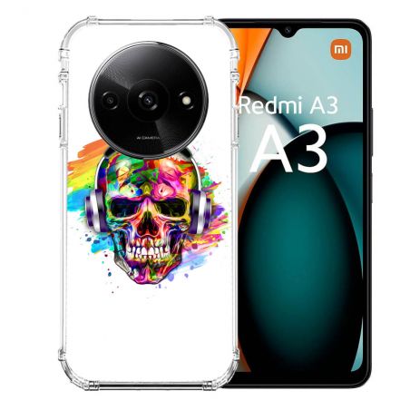 Coque Renforcée Pour Xiaomi Redmi A3 Tete de Mort Tag