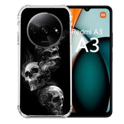 Coque Renforcée Pour Xiaomi Redmi A3 Tete de Mort Triple