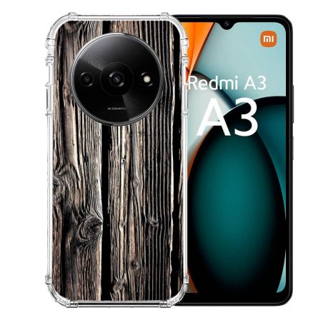 Coque Renforcée Pour Xiaomi Redmi A3 Texture Bois