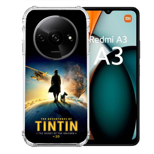 Coque Renforcée Pour Xiaomi Redmi A3 Tintin Affiche