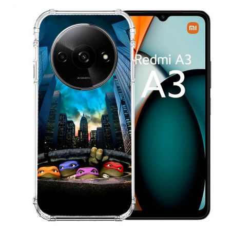 Coque Renforcée Pour Xiaomi Redmi A3 Tortue Ninja Ville