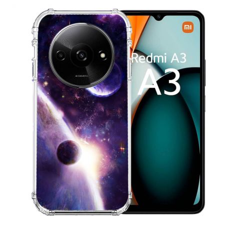 Coque Renforcée Pour Xiaomi Redmi A3 Univers Planete Stellaire