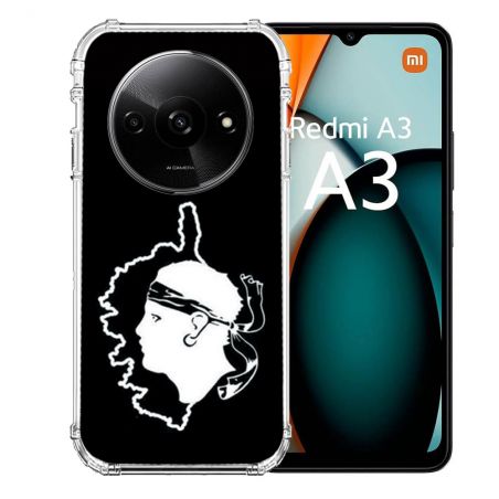 Coque Renforcée Pour Xiaomi Redmi A3 Voyage Corse Noir