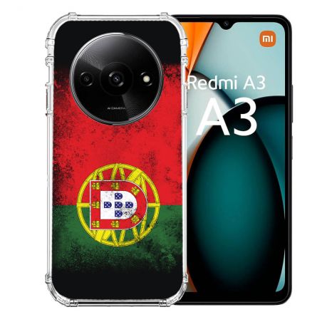 Coque Renforcée Pour Xiaomi Redmi A3 Voyage Portugal Drapeau