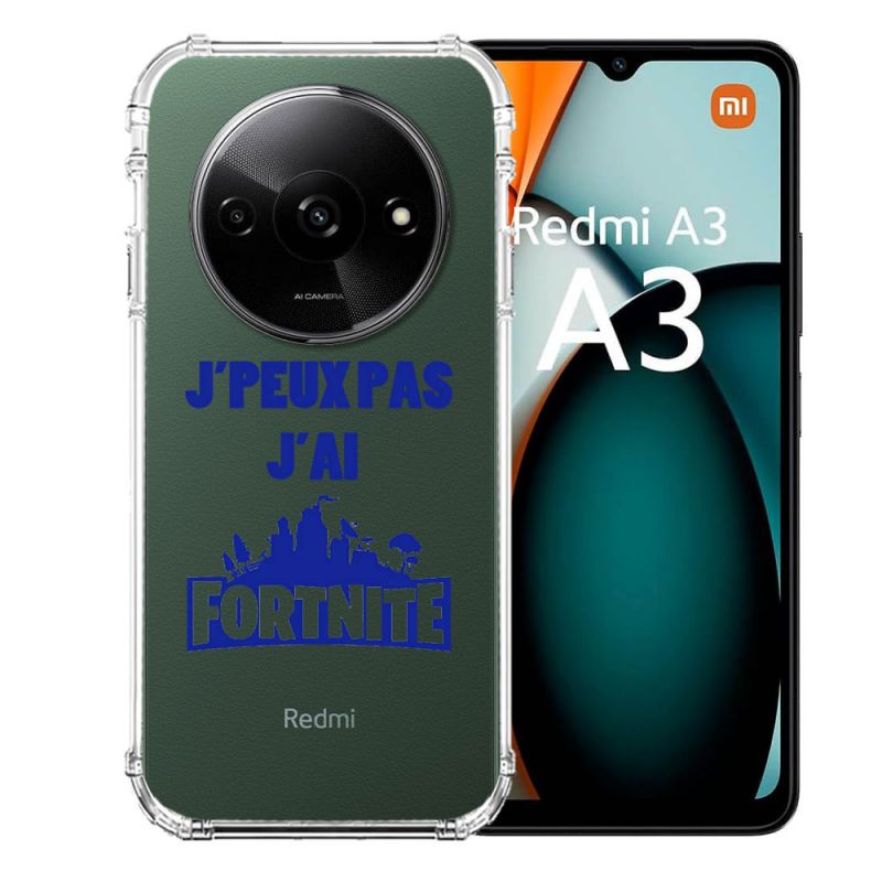 Coque Transparente Pour Xiaomi Redmi A3 Jpeux pas jai Fortnite