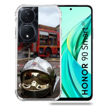 Coque Renforcée Pour Honor 90 Smart 5G Pompier Casque Camion