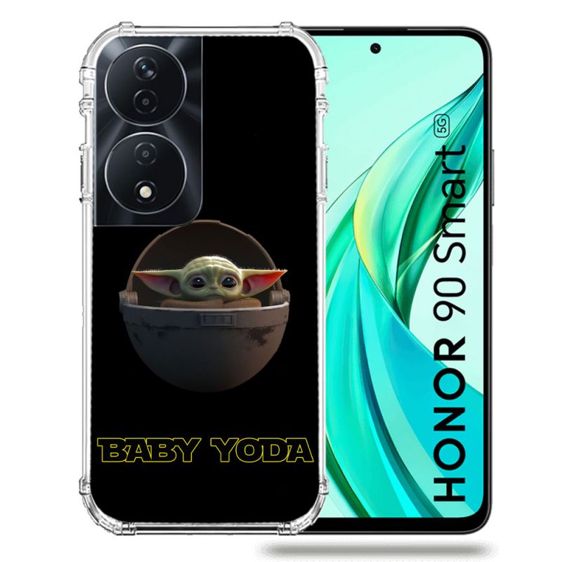 Coque Renforcée Pour Honor 90 Smart 5G Star Wars - Yoda bebe noir