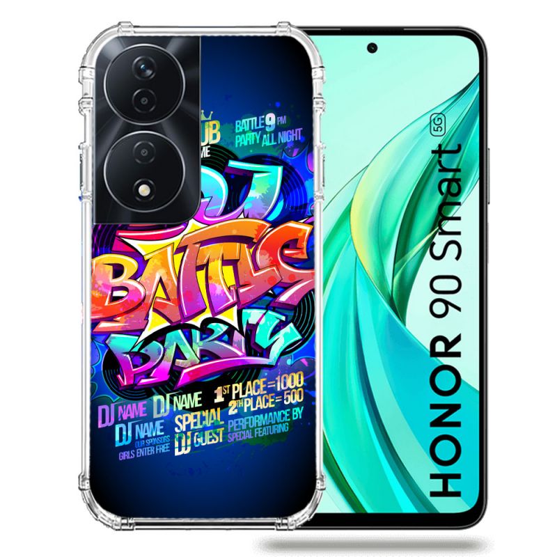 Coque Renforcée Pour Honor 90 Smart 5G Street Art Rap