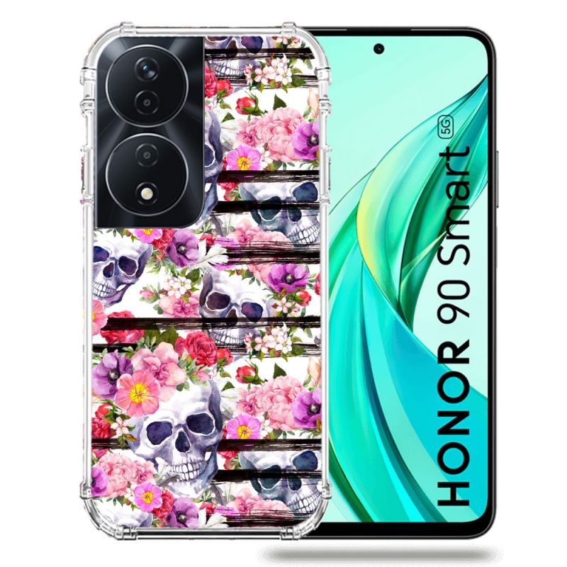 Coque Renforcée Pour Honor 90 Smart 5G Tete de Mort Pattern
