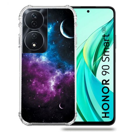 Coque Renforcée Pour Honor 90 Smart 5G Univers Bleu Violet