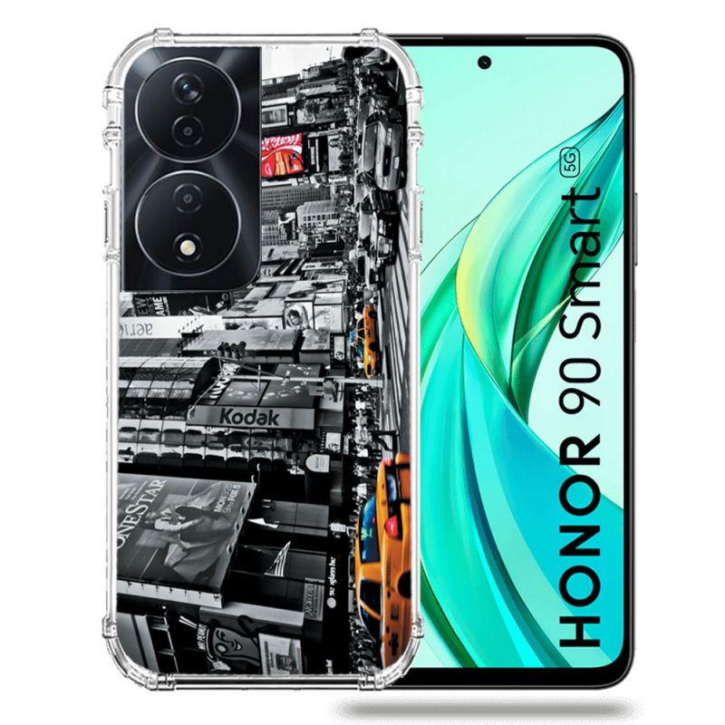 Coque Renforcée Pour Honor 90 Smart 5G Voyage Amerique USA New York Taxi