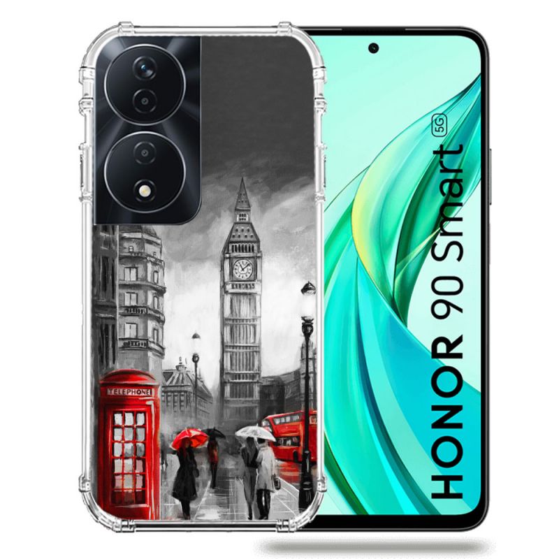 Coque Renforcée Pour Honor 90 Smart 5G Voyage Angleterre Londres Vintage