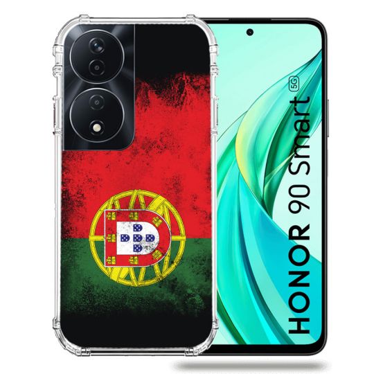 Coque Renforcée Pour Honor 90 Smart 5G Voyage Portugal Drapeau