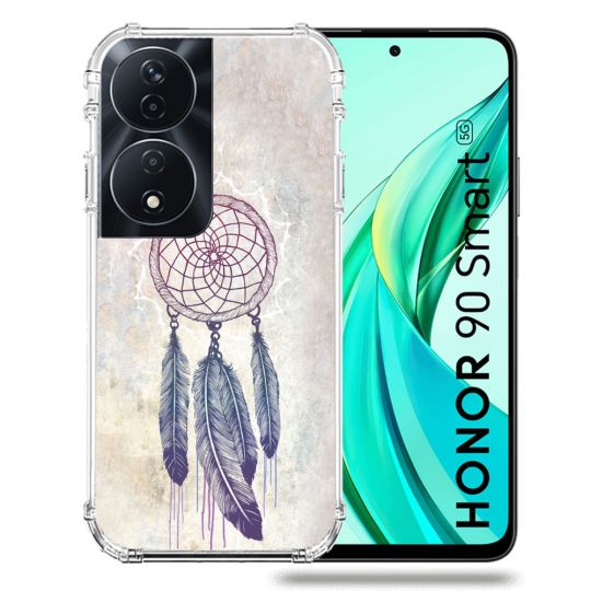 Coque Renforcée Pour Honor 90 Smart 5G Zen Attrape Reve Blanc