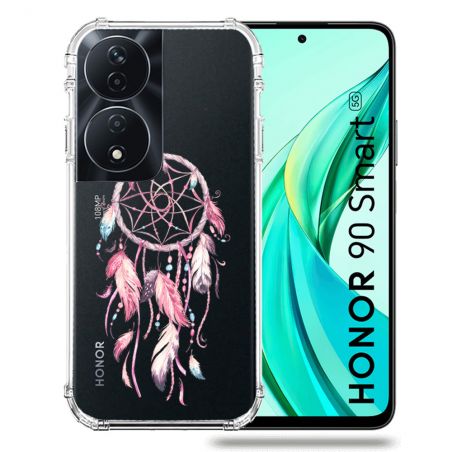 Coque Transparente Pour Honor 90 Smart 5G Attrape Reve Rose