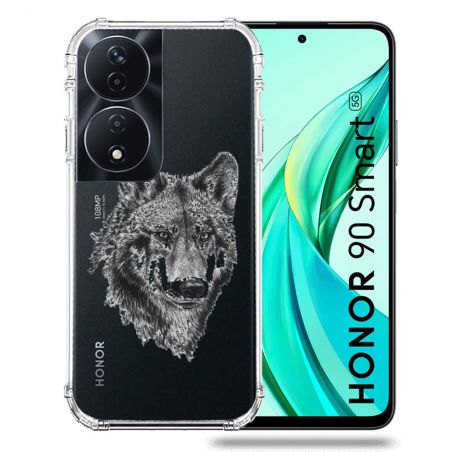 Coque Transparente Pour Honor 90 Smart 5G Loup
