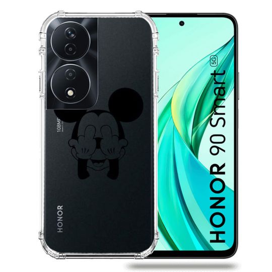 Coque Transparente Pour Honor 90 Smart 5G Mickey doigt