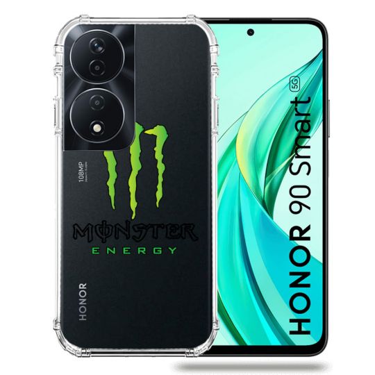 Coque Transparente Pour Honor 90 Smart 5G Monster Energy