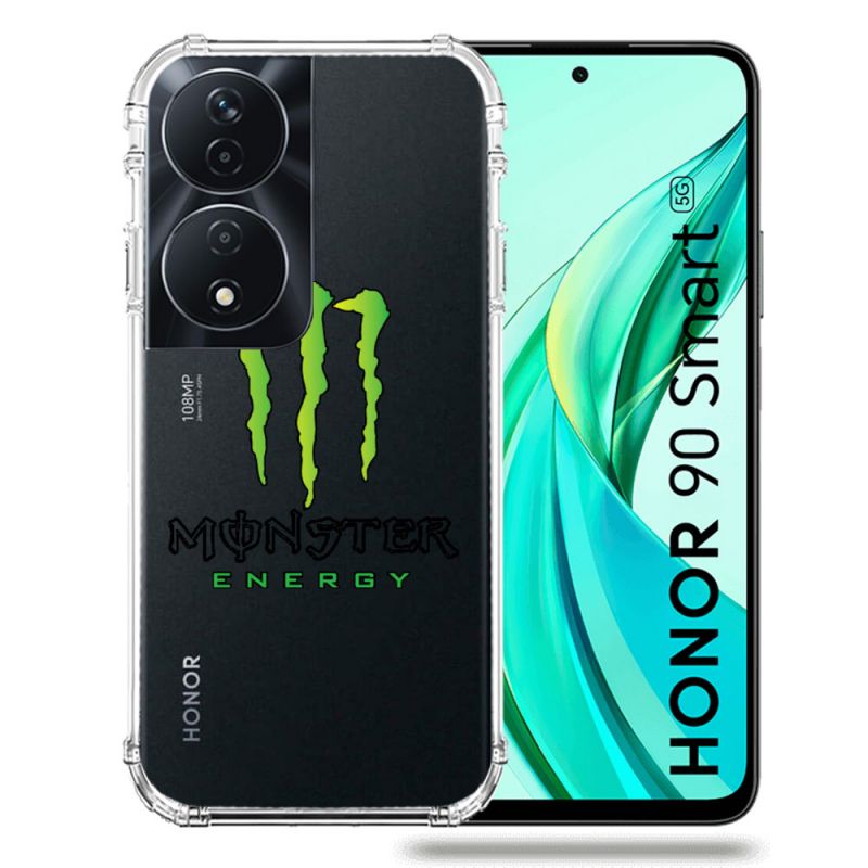 Coque Transparente Pour Honor 90 Smart 5G Monster Energy