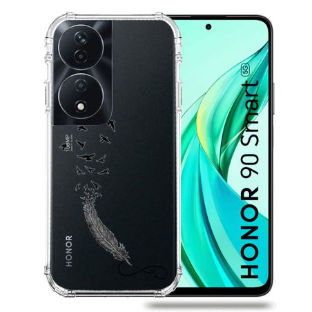 Coque Transparente Pour Honor 90 Smart 5G Plume Infini