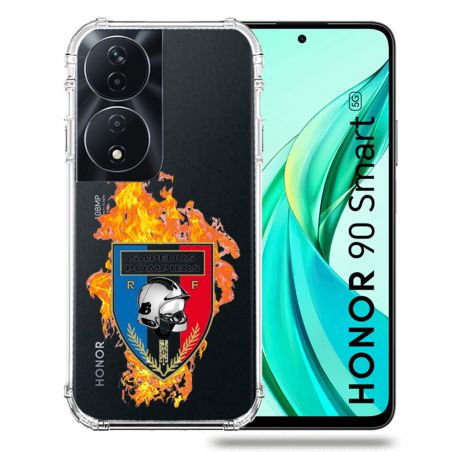 Coque Transparente Pour Honor 90 Smart 5G Pompier Feu