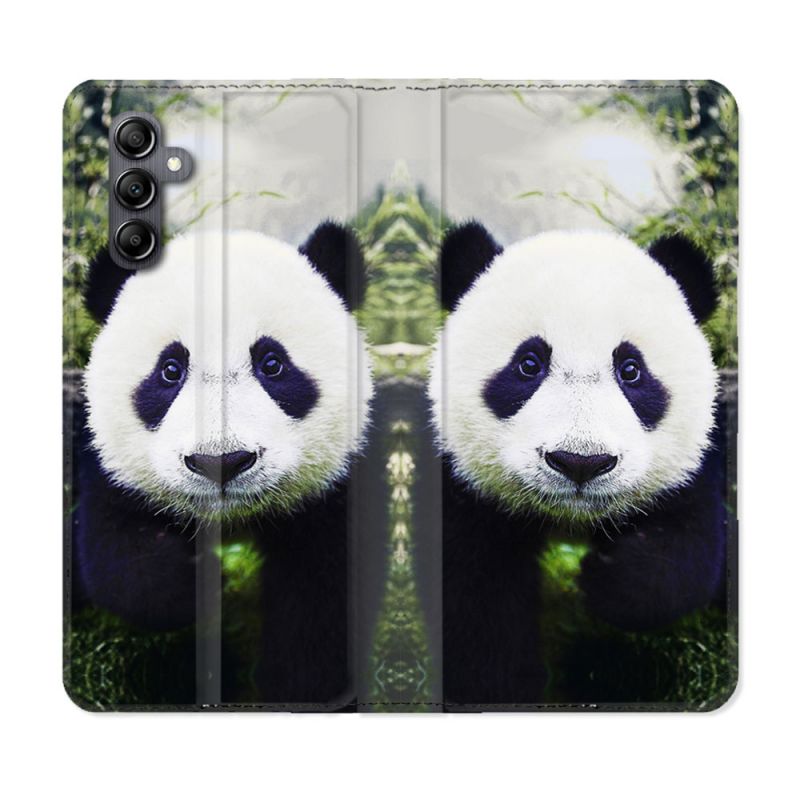 Housse Cuir Portefeuille Pour Samsung Galaxy A35 5G Animal Panda Color