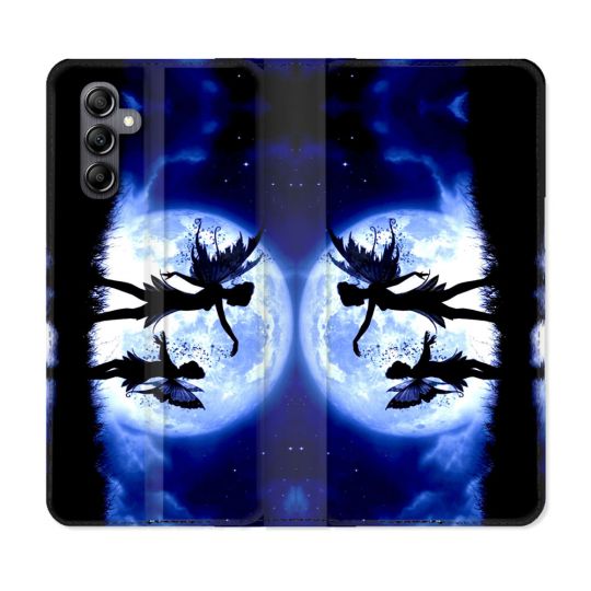 Housse Cuir Portefeuille Pour Samsung Galaxy A35 5G Fantastique Fee Lune