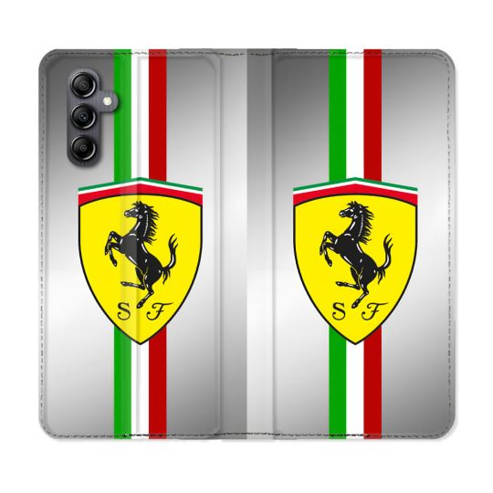 Housse Cuir Portefeuille Pour Samsung Galaxy A35 5G Ferrari Ligne