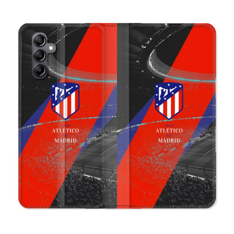 Housse Cuir Portefeuille Pour Samsung Galaxy A35 5G Foot Athletico Madrid