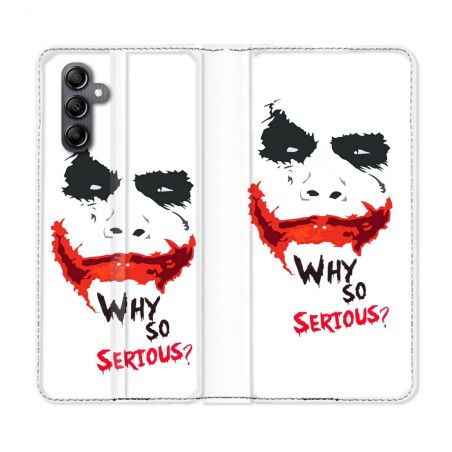 Housse Cuir Portefeuille Pour Samsung Galaxy A35 5G Joker Blanc