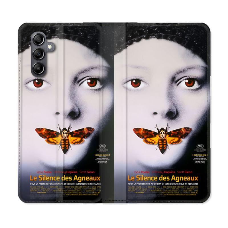 Housse Cuir Portefeuille Pour Samsung Galaxy A35 5G Le Silence Des Agneaux Affiche