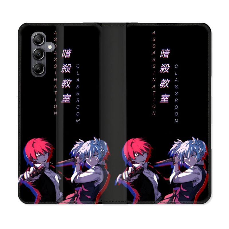 Housse Cuir Portefeuille Pour Samsung Galaxy A35 5G Manga Assassination Classroom Duo