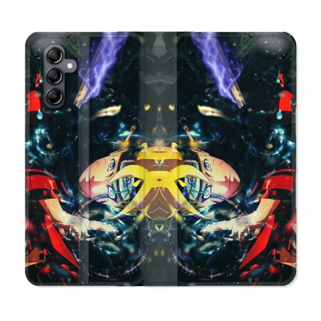 Housse Cuir Portefeuille Pour Samsung Galaxy A35 5G Manga Boruto Eclair