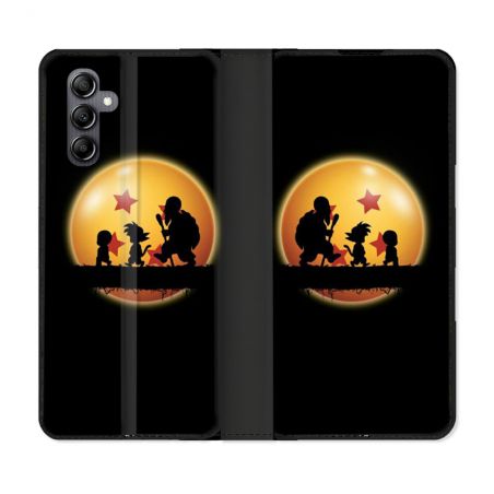 Housse Cuir Portefeuille Pour Samsung Galaxy A35 5G Manga Dragon Ball Vintage