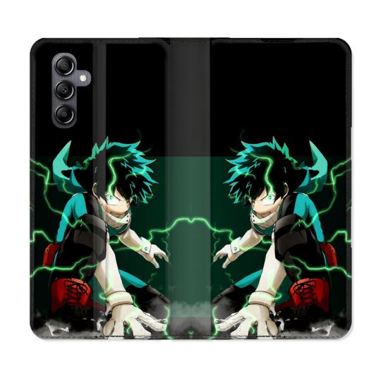 Housse Cuir Portefeuille Pour Samsung Galaxy A35 5G Manga My Hero Academia Deku