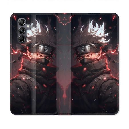 Housse Cuir Portefeuille Pour Samsung Galaxy A35 5G Manga Naruto Kakashi Dark