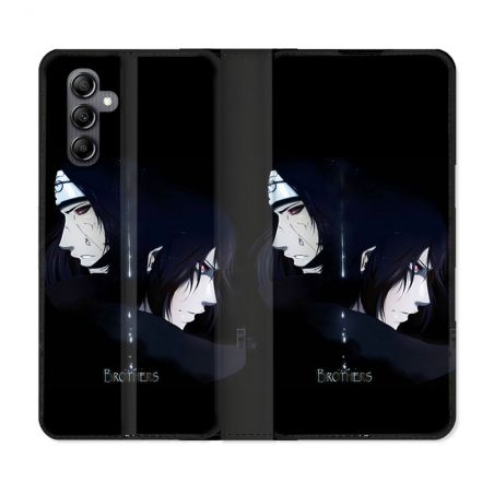 Housse Cuir Portefeuille Pour Samsung Galaxy A35 5G Manga Naruto Sasuke Itachi