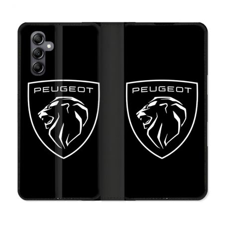 Housse Cuir Portefeuille Pour Samsung Galaxy A35 5G Peugeot