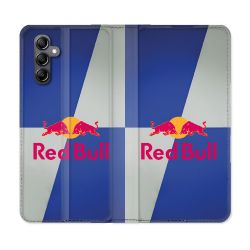 Housse Cuir Portefeuille Pour Samsung Galaxy A35 5G Red Bull Classique